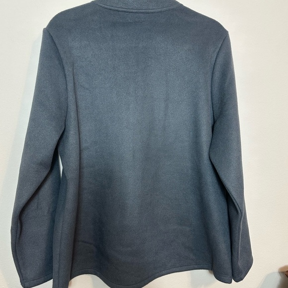 32 DEGREES Womens Fleece Blue Gray Tech Cozy Zip Jacket Blue Size XL - Picture 4 of 11